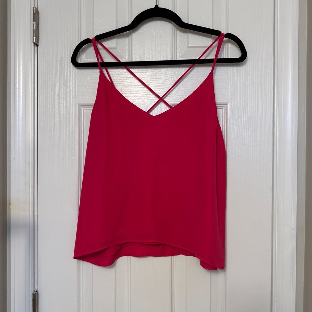 Abeline Women's Pink Strappy Top | Size Medium | Like New Condition